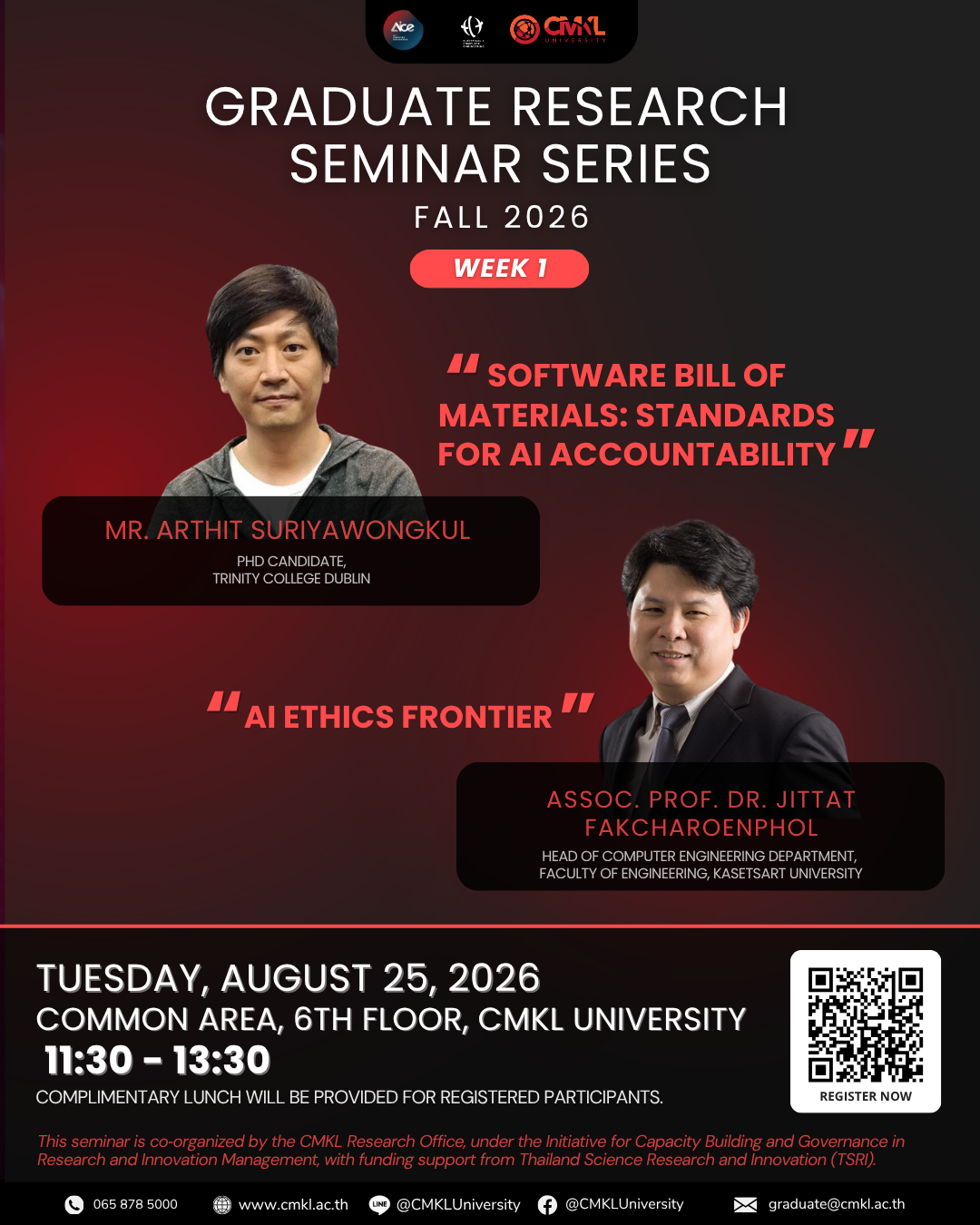 GRADUATE RESEARCH SEMINAR SERIES, FALL 2026 | WEEK 1