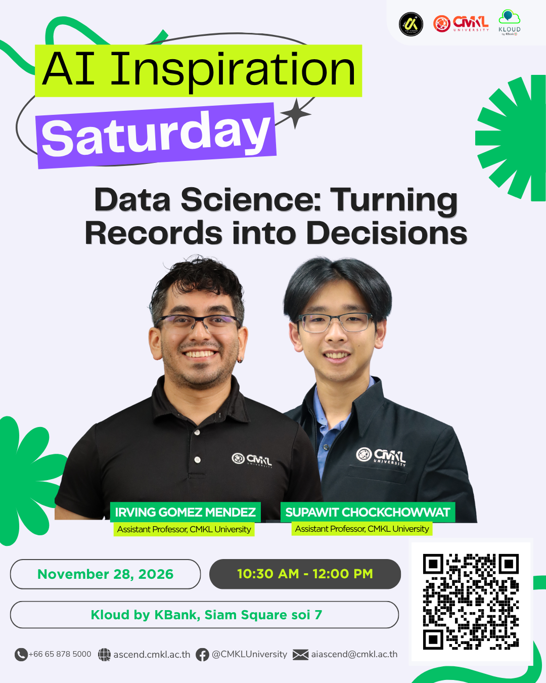 [AI Inspiration Saturday] Data Science: Turning Records into Decisions