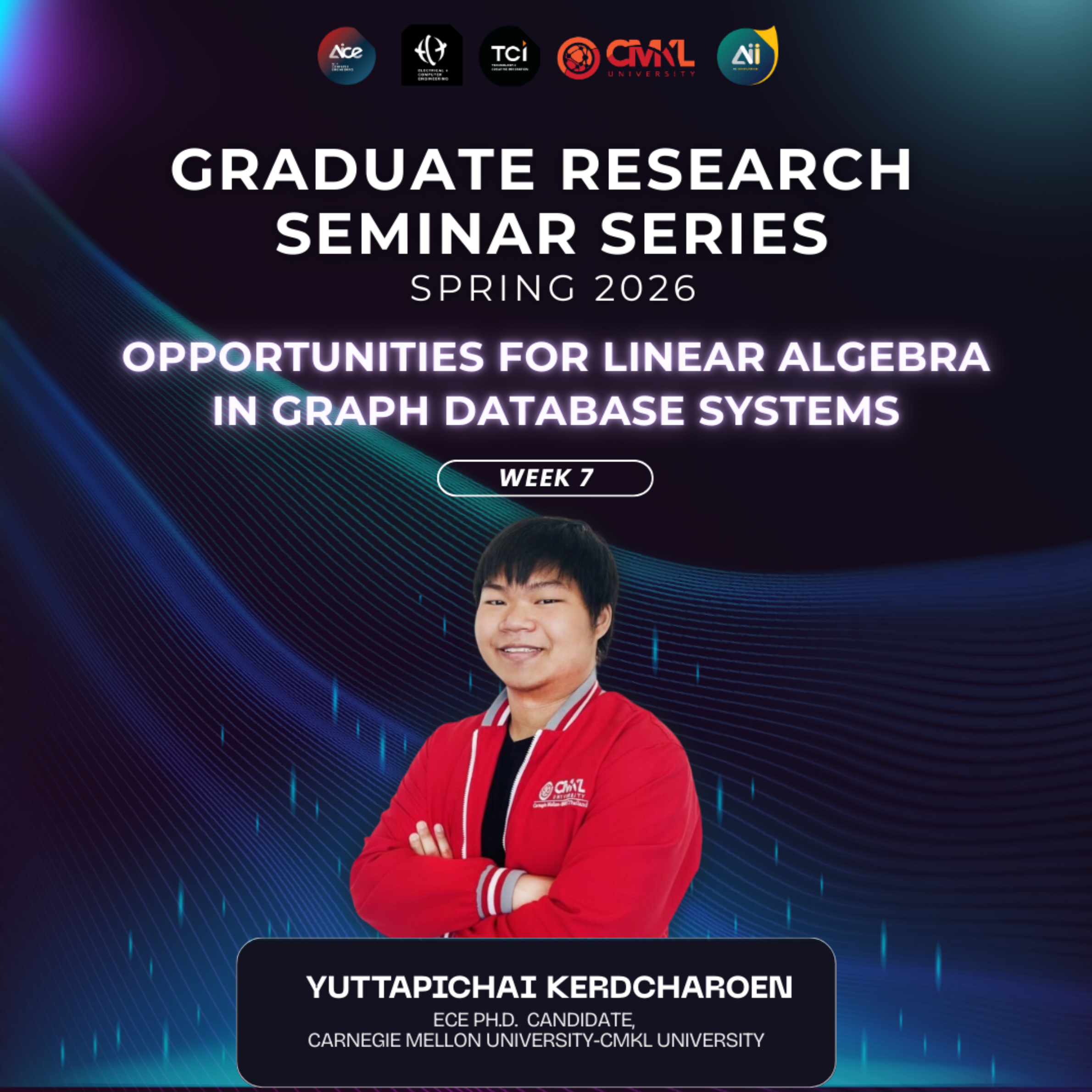 Spring 2026 Seminar Series: "Opportunities for Linear Algebra in Graph Database Systems"